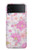 S3036 Flore de fleur rose douce Etui Coque Housse pour Samsung Galaxy Z Flip 3 5G