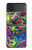 S3255 Motif Art coloré Etui Coque Housse pour Samsung Galaxy Z Flip 3 5G