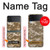 S3294 Armée Tan Coyote Camo Désert Camouflage Etui Coque Housse pour Samsung Galaxy Z Flip 3 5G