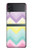 S3514 Arc en ciel Zigzag Etui Coque Housse pour Samsung Galaxy Z Flip 3 5G