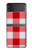 S3535 Rouge vichy Etui Coque Housse pour Samsung Galaxy Z Flip 3 5G