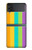 S3678 Vertical arc-en-ciel coloré Etui Coque Housse pour Samsung Galaxy Z Flip 3 5G
