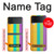 S3678 Vertical arc-en-ciel coloré Etui Coque Housse pour Samsung Galaxy Z Flip 3 5G