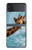 S3680 Girafe de sourire mignon Etui Coque Housse pour Samsung Galaxy Z Flip 3 5G