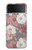 S3716 Motif floral rose Etui Coque Housse pour Samsung Galaxy Z Flip 3 5G