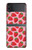 S3719 Modèle de fraise Etui Coque Housse pour Samsung Galaxy Z Flip 3 5G