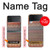 S3752 Motif de tissu en zigzag imprimé graphique Etui Coque Housse pour Samsung Galaxy Z Flip 3 5G