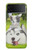 S3795 Peinture Husky Sibérien Ludique Chaton Grincheux Etui Coque Housse pour Samsung Galaxy Z Flip 3 5G
