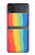 S3799 Arc-en-ciel aquarelle vertical mignon Etui Coque Housse pour Samsung Galaxy Z Flip 3 5G