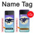 S3807 Killer Whale Orca Lune Pastel Fantaisie Etui Coque Housse pour Samsung Galaxy Z Flip 3 5G