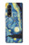 S0213 Van Gogh Starry Nights Etui Coque Housse pour Samsung Galaxy Z Fold 3 5G