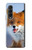 S0417 Renard Etui Coque Housse pour Samsung Galaxy Z Fold 3 5G