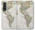 S0604 Carte du monde Etui Coque Housse pour Samsung Galaxy Z Fold 3 5G