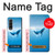 S0843 Baleine bleue Etui Coque Housse pour Samsung Galaxy Z Fold 3 5G