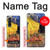 S0929 Van Gogh Café Terrasse Etui Coque Housse pour Samsung Galaxy Z Fold 3 5G