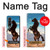 S0934 Sauvage Black Horse Etui Coque Housse pour Samsung Galaxy Z Fold 3 5G