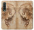 S1045 Leonardo da Vinci Femme Head Etui Coque Housse pour Samsung Galaxy Z Fold 3 5G