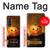 S1083 Citrouille araignée bougies Halloween Etui Coque Housse pour Samsung Galaxy Z Fold 3 5G