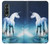 S1130 licorne Cheval Etui Coque Housse pour Samsung Galaxy Z Fold 3 5G