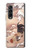 S1332 Ito Jakuchu Coq Etui Coque Housse pour Samsung Galaxy Z Fold 3 5G