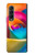 S1671 Arc en ciel coloré Rose Etui Coque Housse pour Samsung Galaxy Z Fold 3 5G