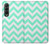 S1723 Monnaie Chevron Zigzag Etui Coque Housse pour Samsung Galaxy Z Fold 3 5G