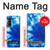 S1869 Tie Dye Bleu Etui Coque Housse pour Samsung Galaxy Z Fold 3 5G