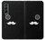 S1946 Sir Mustache Minimalisme Etui Coque Housse pour Samsung Galaxy Z Fold 3 5G