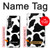 S2096 Motif de vache transparente Etui Coque Housse pour Samsung Galaxy Z Fold 3 5G