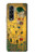 S2137 Gustav Klimt Le Baiser Etui Coque Housse pour Samsung Galaxy Z Fold 3 5G