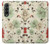 S2179 Motif Fleur Floral Art Millésime Etui Coque Housse pour Samsung Galaxy Z Fold 3 5G