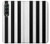 S2297 Noir et blanc rayures verticales Etui Coque Housse pour Samsung Galaxy Z Fold 3 5G