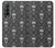 S2371 Crâne Motif monochrome Millésime Etui Coque Housse pour Samsung Galaxy Z Fold 3 5G