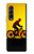 S2385 Vélo Vélo Coucher de soleil Etui Coque Housse pour Samsung Galaxy Z Fold 3 5G