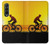 S2385 Vélo Vélo Coucher de soleil Etui Coque Housse pour Samsung Galaxy Z Fold 3 5G