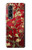 S2414 Rouge Fleur amandier Van Gogh Etui Coque Housse pour Samsung Galaxy Z Fold 3 5G