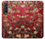 S2414 Rouge Fleur amandier Van Gogh Etui Coque Housse pour Samsung Galaxy Z Fold 3 5G