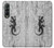 S2446 Gecko bois imprimé graphique Etui Coque Housse pour Samsung Galaxy Z Fold 3 5G
