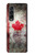 S2490 Canada Feuille d'érable Drapeau Texture Etui Coque Housse pour Samsung Galaxy Z Fold 3 5G