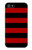 S2638 Black and Red Striped Etui Coque Housse pour iPhone 5 5S SE