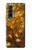 S2663 Fleur jaune Amandier Van Gogh Etui Coque Housse pour Samsung Galaxy Z Fold 3 5G