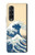 S2790 Hokusai Sous la vague au large de Kanagawa Etui Coque Housse pour Samsung Galaxy Z Fold 3 5G