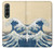 S2790 Hokusai Sous la vague au large de Kanagawa Etui Coque Housse pour Samsung Galaxy Z Fold 3 5G