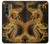 S2804 Dragon d'or imprimé chinois Etui Coque Housse pour Samsung Galaxy Z Fold 3 5G