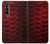 S2879 Rouge Arowana écailles de poisson Etui Coque Housse pour Samsung Galaxy Z Fold 3 5G