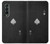 S3152 Noir Ace of Spade Etui Coque Housse pour Samsung Galaxy Z Fold 3 5G