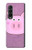 S3269 Porc Dessin animé Etui Coque Housse pour Samsung Galaxy Z Fold 3 5G