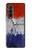 S3304 France Drapeau graphique Football Millésime Etui Coque Housse pour Samsung Galaxy Z Fold 3 5G