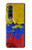 S3306 Colombie Drapeau de football graphique Millésime Etui Coque Housse pour Samsung Galaxy Z Fold 3 5G