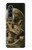 S3358 Vincent Van Gogh Skeleton cigarette Etui Coque Housse pour Samsung Galaxy Z Fold 3 5G